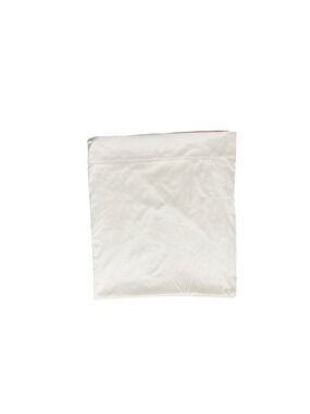 Project Runway Queen Sized Flat Sheet Solid White Microfiber Bedding Cooling
